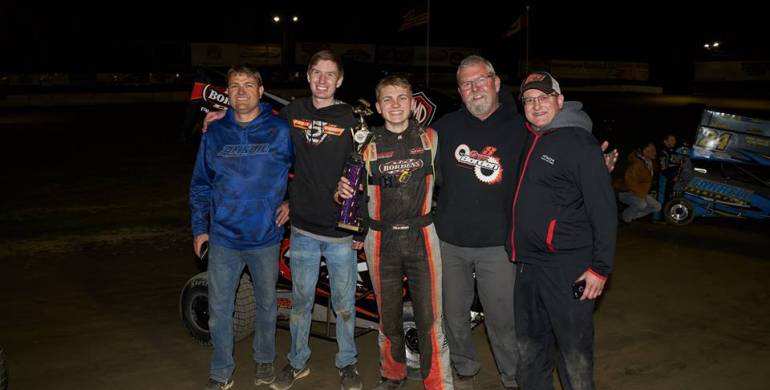 Bordon Wins Barnburner at Deming Speedway