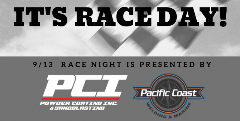 It’s Powder Coating Inc. & Pacific Coast Welding and Marine night at the races