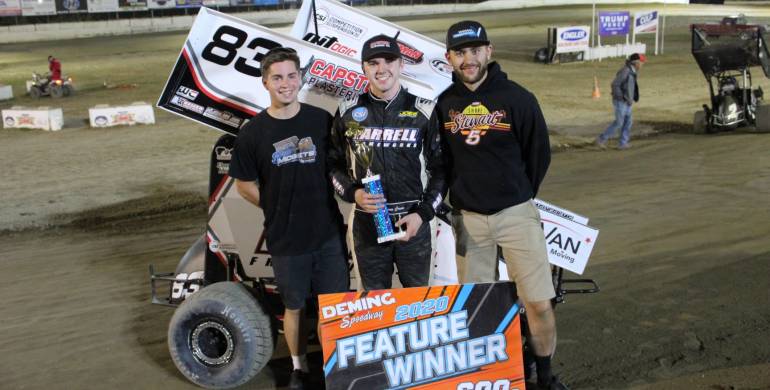Crum, Holmwood, Peterson, Constance and Medcalf Win at Deming Speedway