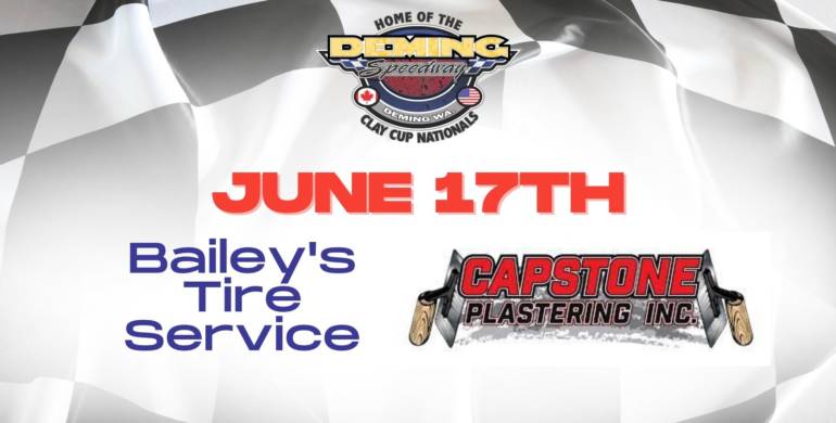 Let’s Go RACING on Bailey’s Tire Service and CapStone Plastering Night at the Speedway.