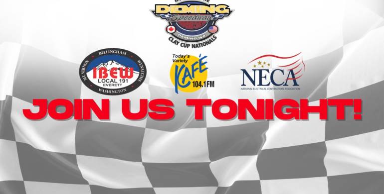 IBEW | NECA and KAFE 104.1 are proud to present tonight’s races at Deming Speedway!