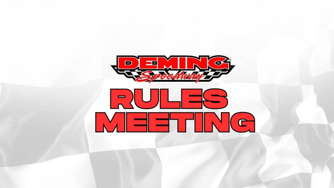 Deming Speedway Annual Meeting – Save the Date!