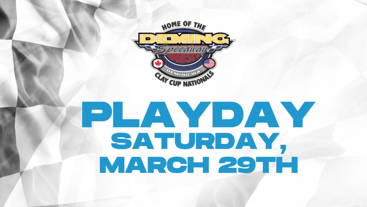 Playday this Saturday, March 29th