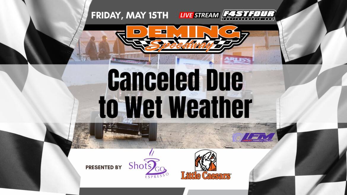 Tonight’s Race Canceled Due to Weather
