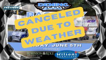 Races Canceled Friday, June 5th Due to Weather