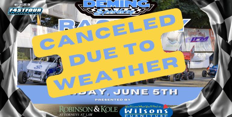 Races Canceled Friday, June 5th Due to Weather